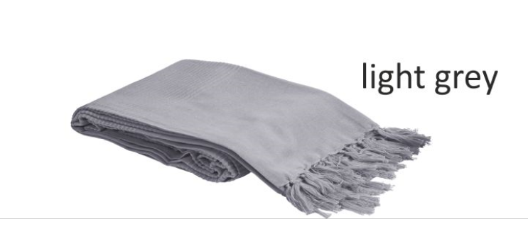 Ριχτάρια  Σχ. Irma  80%cot-20%pol Light Grey 180x250cm