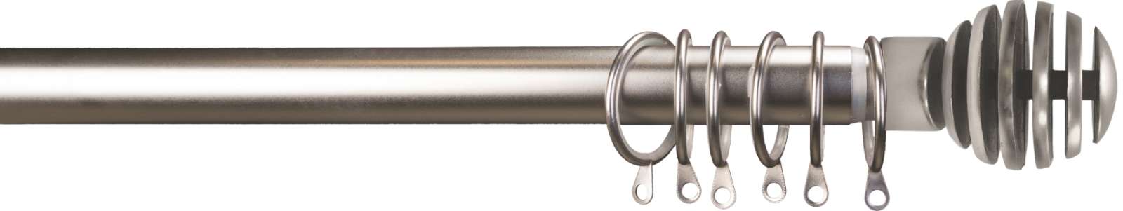 Κουρτινόβεργα επεκ/μενη Σχ. Iron 120cm-210cm Black nickel